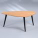M2 Kollektion Salontafel Elanda 2 Eikenhout Bruin/Zwart Ovaal