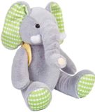 BigJigs Knuffel Speelgoed Kleine Olifant Pluche Meerkleurig