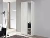 MINOTOR Armoire penderie 1,5 porte avec miroir blanc