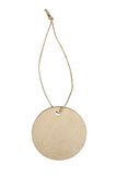 Rayher 62845505 Houten hanger schijf, 6 cm ø, 3 mm dik, zak 6 stuks, FSC-gecertificeerd