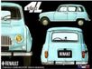 Les Renault Metaal Bord 15x20