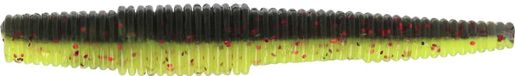 Westin Ned worm Slim Noir Chartreuse Flottant (5,5 cm)