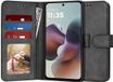 Techsuit Hoesje geschikt voor Motorola Moto G56 - Diary Book Wallet Case - Zwart