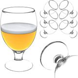 KADAX Forio bier- en frisdrankbekers 370 ml 6 st.