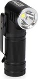 EDM Lampe de poche LED rechargeable mini tête pivotante 8 W 450 lm Aluminium noir