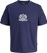 JACK&JONES JORCAMBRIDGE EMB TEE SS CREW NECK Heren T-shirts Blauw M