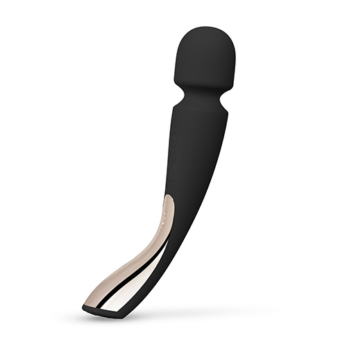 LELO Smart Wand 2 Medium Wand Vibrator - Black - Clitoral Stimulation - Rechargeable