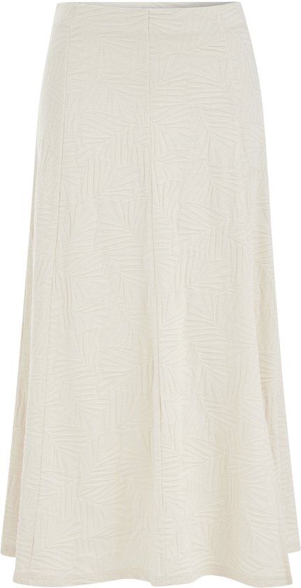WE Fashion Dames jersey midi rok met jacquard structuur