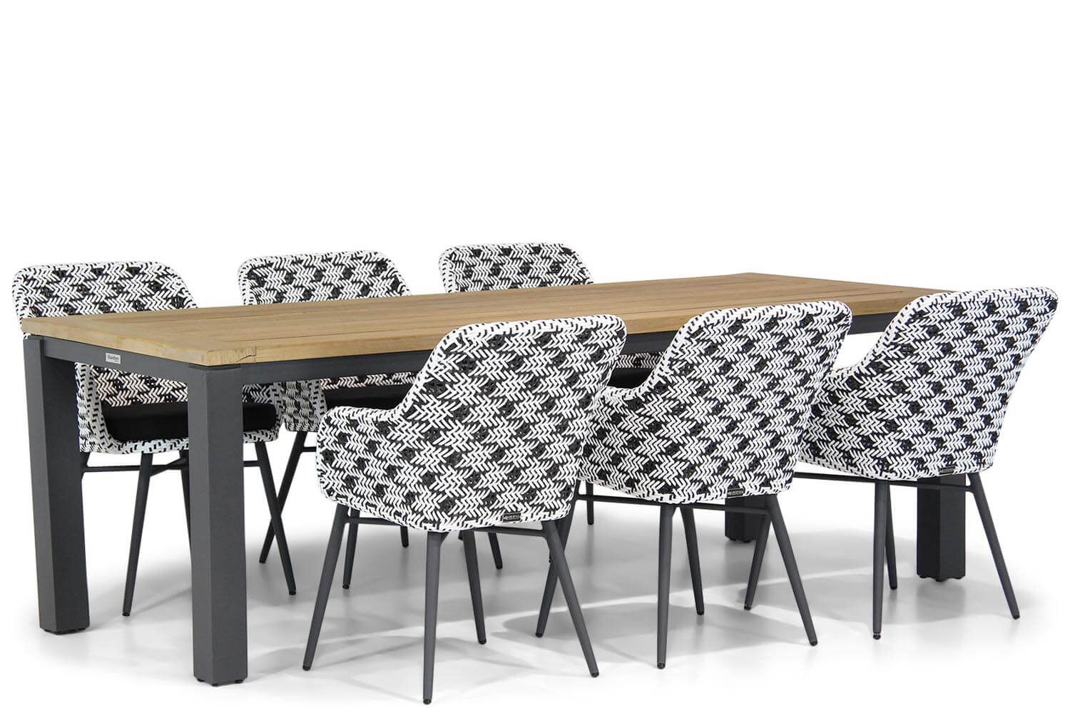 Lifestyle Garden Furniture Crossway/Veneto 230 cm dining tuinset 7-delig