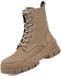 Tamaris dames enkellaarsjes taupe leer 1-25212-47/341