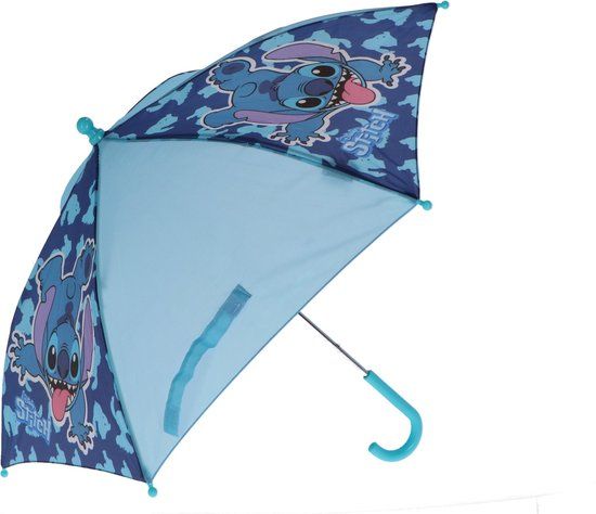 4KidsOnly Lilo & Stitch Paraplu - Kinderparaplu - Metaal frame - Blauw