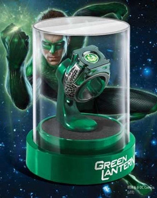 The Noble Collection Green Lantern - Anneau et Support - 0812370015641