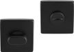 Differnz Rozet met Toiletsluiting Zwart Vierkant 52x52mm