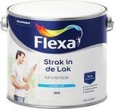 FLEXA Strak in de Lak - Watergedragen - Zijdeglans - wit - 2,5 liter