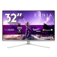 Philips Evnia 8000 32M2N8900/00 31.5" 4K Ultra HD QDOLED Gaming Monitor - White