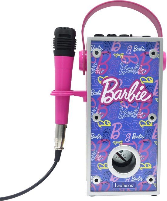 Lexibook, Barbie Lichtgevende Krachtige Bluetooth® luidspreker met microfoon