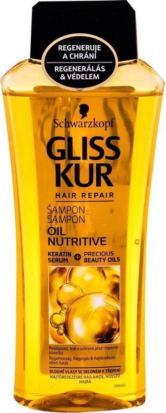 Schwarzkopf Professional GLISS_Oil Nutritive Shampoo od¿ywczy szampon do w³osów przesuszonych i nadwyrê¿onych 400ml