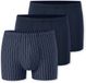 Schiesser 3 Pack Shorts - 95/5 Essentials Heren Onderbroek - blauw