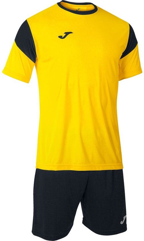 Joma Phoenix Voetbalset Korte Mouw Heren - Geel / Zwart - Maat 2XL