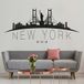 Sticker mural New York - 157x331 Cm - Noir