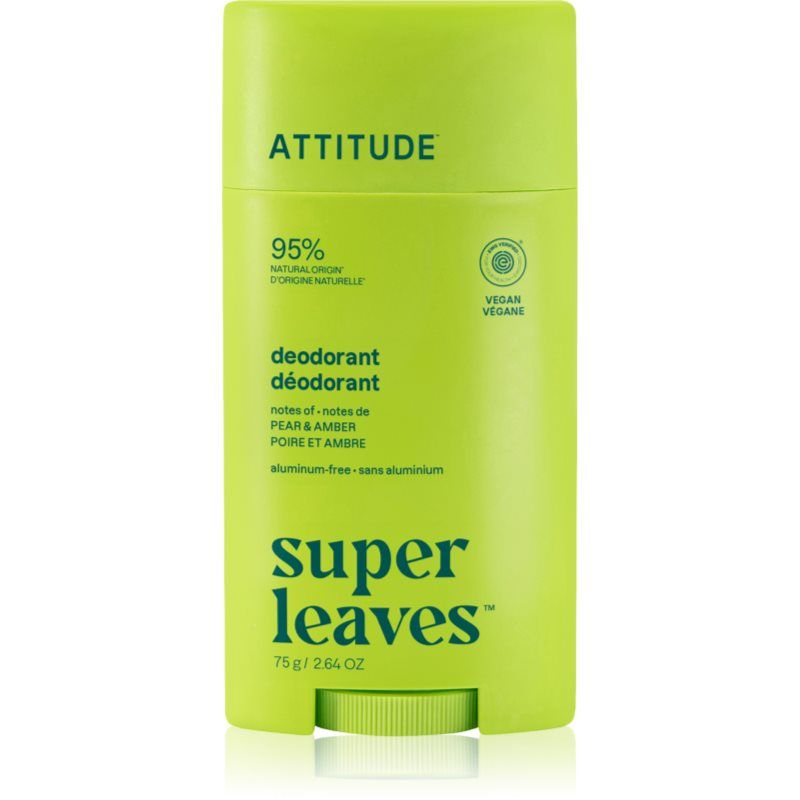 Attitude Super Leaves Pear & Amber Deodorant 75 g