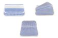 Tex family Kleuterschool tas geruit garen met Aida stof voor het borduren van de naam - blauw