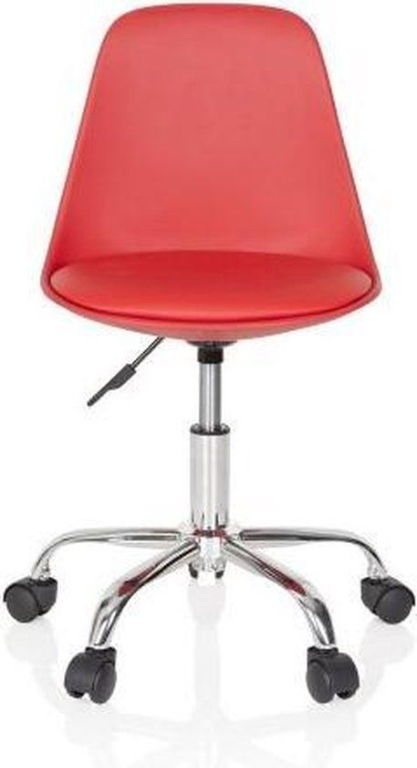Bureaustoel voor kinderen - Rood - Kunstleer - Ergonomisch