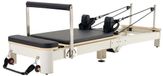 Latios Pilates Reformer - Machine pliable avec boîte assise - Cadre en aluminium - Argent/Noir