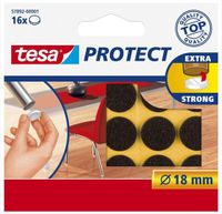 tesa protect feutre marron ø 18 mm - 16 pièces