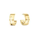 Calvin Klein Dames GEOMETRIC ESSENTIALS Collection C-vormige oorbellen in roestvrij staal - verkrijgbaar in zilver of goud versie