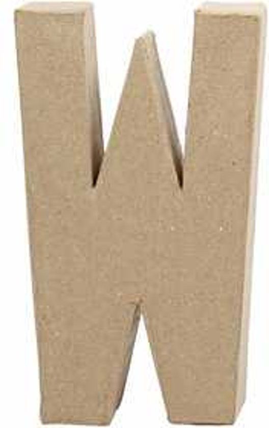 Letter W - 20.3 cm - Brown