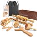 Maderotherapie set - 6-delig - 100% natuurlijk hout - Voor lichaamsmassage