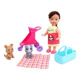MELODY - Mini Pop en haar Dieren - Melody City - Mannequin Pop - 019391 - Multicolor - Plastic - Figuur - Pop - Wandeling - Kinder Speelgoed - Verjaardag - Vanaf 3 jaar