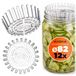 KADAX fermentatiegewichten – set van 12 | Gistingshulp van 82 mm voor TO82-inmaakpotten | Fermentatie-inzetstuk voor zuurkool, kimchi en augurken