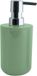 MSV INAGUA Zeepdispenser – Zeeppomp voor Badkamer en Keuken – Lotion Dispenser en Zeephouder met Praktische Dosering – Kunststof – Groen – 16 cm – 7 cm – 260 ml