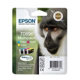 Epson Tintenpatronen Multipack, T0896, Cyan, Magenta, Gelb, DURABrite Ultra, 4er Pack
