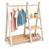 Merkloos Relaxdays Kinderkledingrek