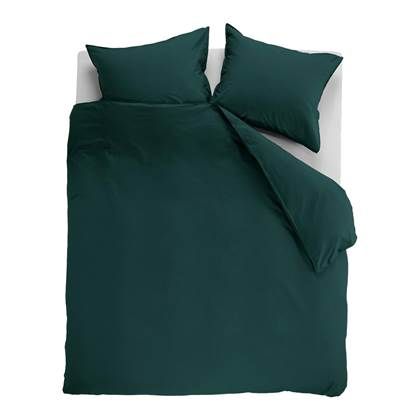 Ambiante Cotton Uni Dekbedovertrek - 240 x 220 cm - Groen