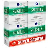 Saugella Saugella Cotton Touch buitenabsorptiemiddel voor nacht, geurloos, met vleugels van hypoallergeen katoen, 48 stuks