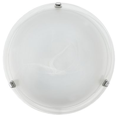 EGLO Salome - Round Wall/Ceiling Light - E27 - Chrome/White