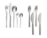 ECHTWERK Tafelbestek "Positano" Silver Edition, 30-delig, roestvrij staal 18/10, hoogglanzend voor 6 personen + 4-delige pizzabestekset/steakbestek van roestvrij staal, voor 2 personen, zilver