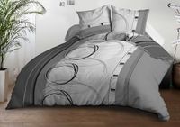 Dekbedovertrek Le linge de Jules Dekbedovertrek 220 x 240 cm + 2 kussenslopen - zachte en duurzame microvezel - onderhoudsvriendelijk - wielvrij grijs