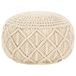 vidaXL Poef handgemaakt 45x30 cm jute - beige