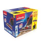 Vileda Ultramax Mop Set - Dry&Wet - Black, Red
