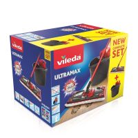 Vileda Ultramax Mop Set - Dry&Wet - Black, Red
