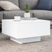 Prolenta Maison Exclusive - Salontafel met LED-verlichting, wit, 55x55x31 cm