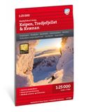 Calazo Libri GmbH High alpine map- Senja: Keipen, Tredjefjellet & Kvænan - Høyfjellskart