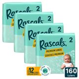 ZURU Rascals Premium Luiers, Maat 2, 160 Stuks