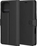 Techsuit Leather Folio Book Wallet Case hoesje voor Apple iPhone 16 Pro Max - Zwart