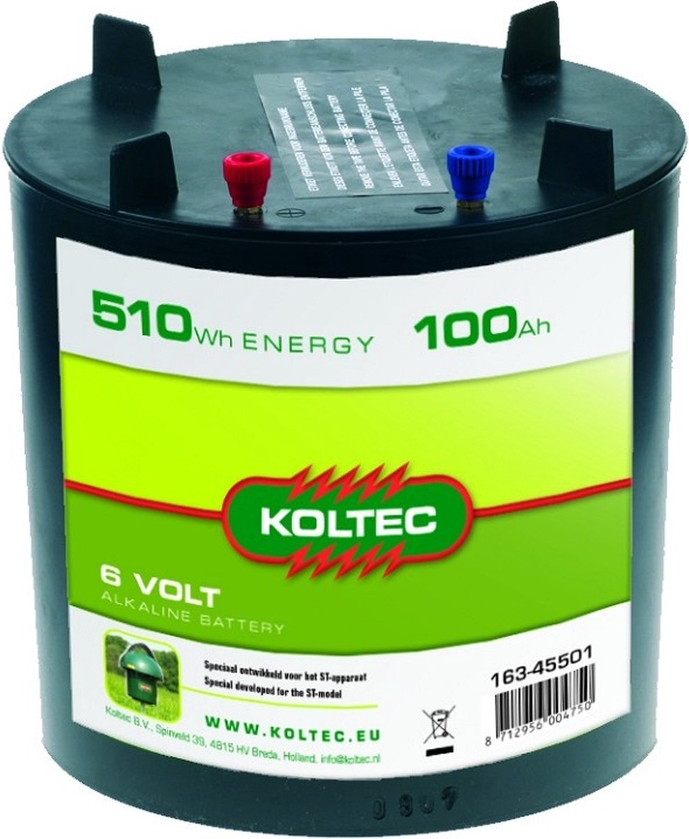 koltec Batterij 6 Volt 510 WH rond 100 Ah